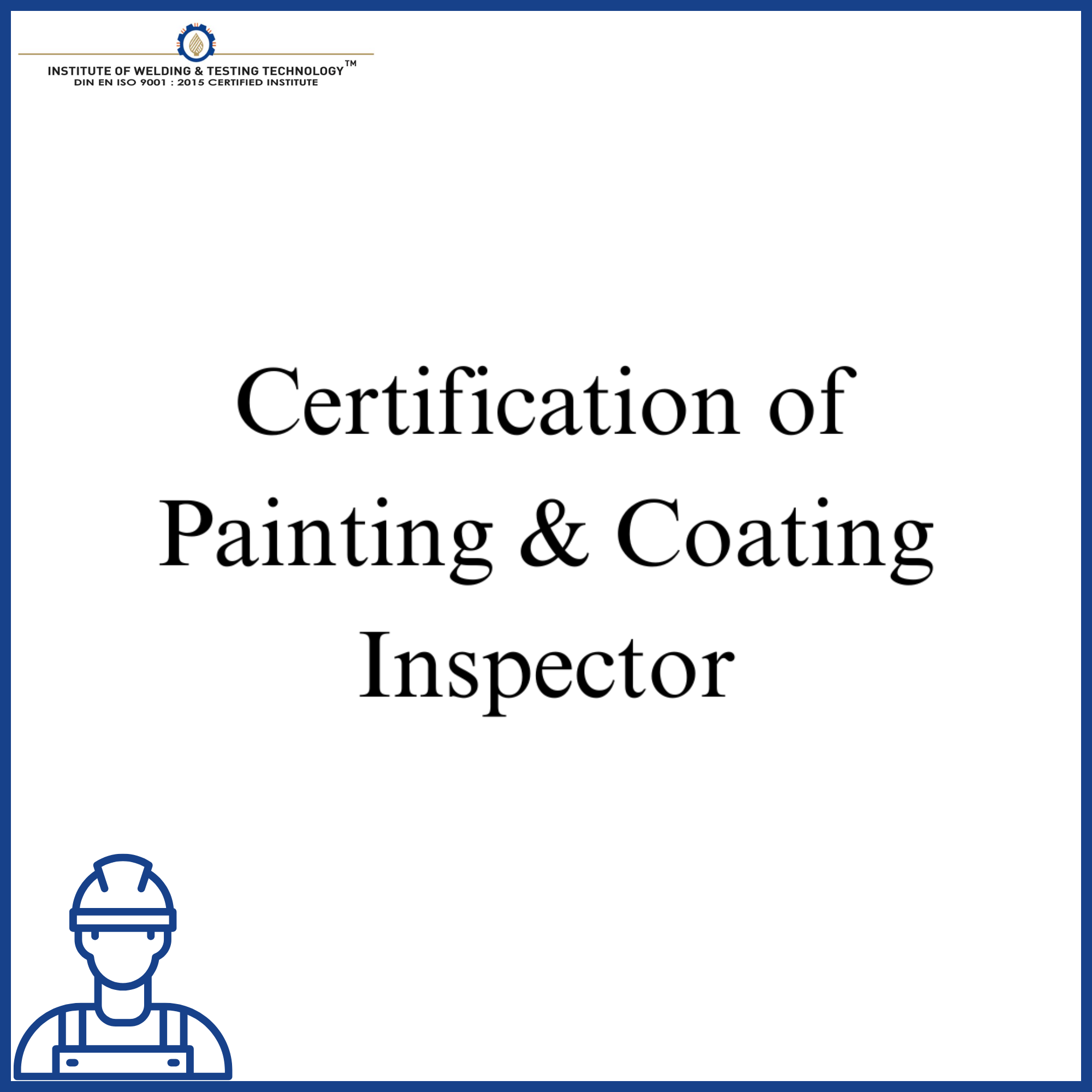 Certification of Painting & Coating Inspector